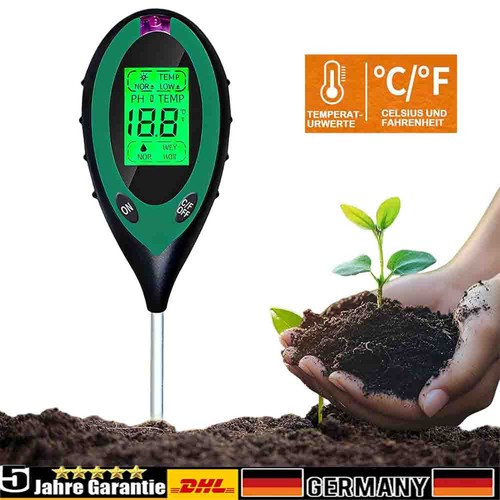 Bodentester messgerät - 4-in-1,